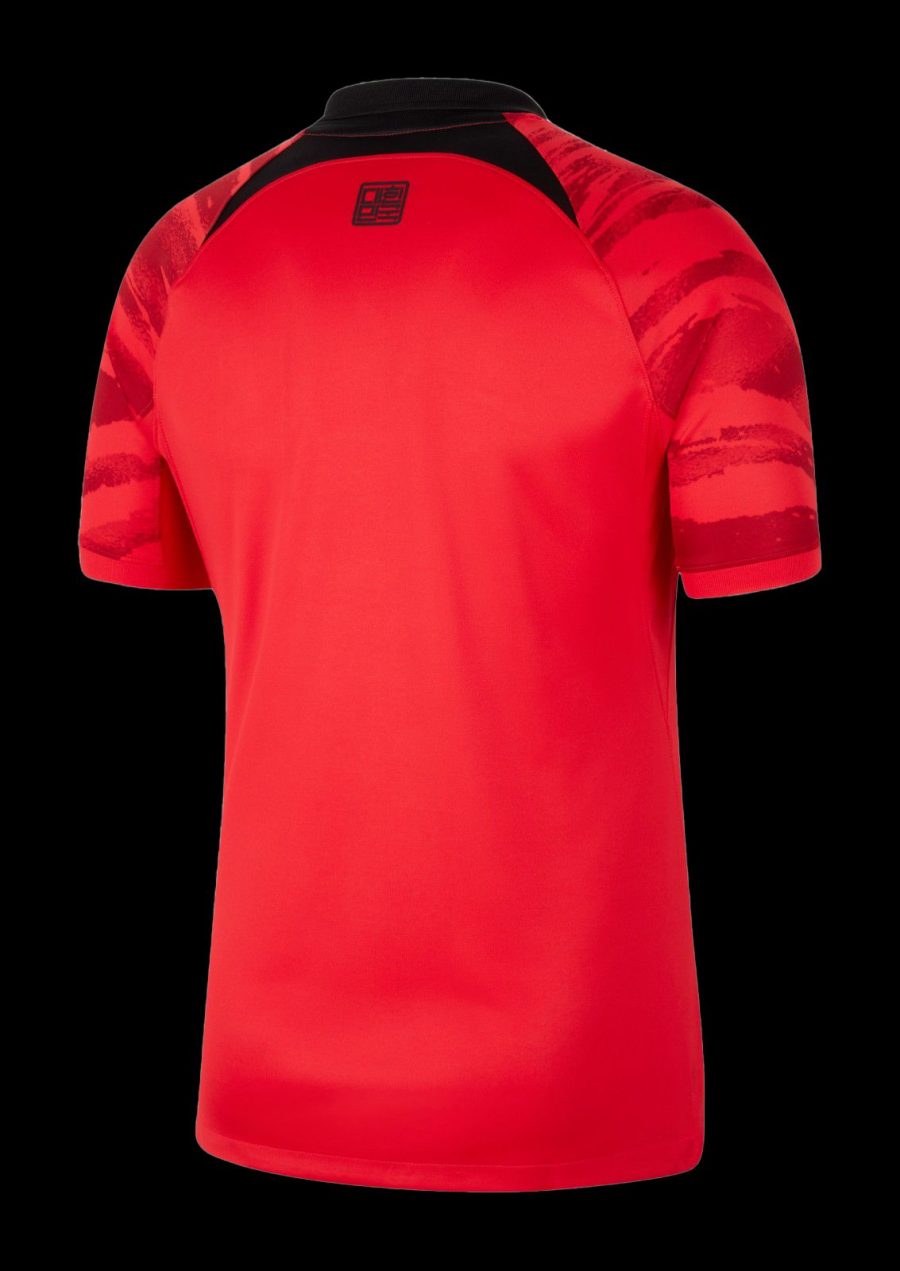 maillot-domicile-coree-du-sud-coupe-du-monde-2022-tenue-officielle-equipe-nationale maglia Home Corea del Sud Mondiale 2022 tenuta ufficiale nazionale