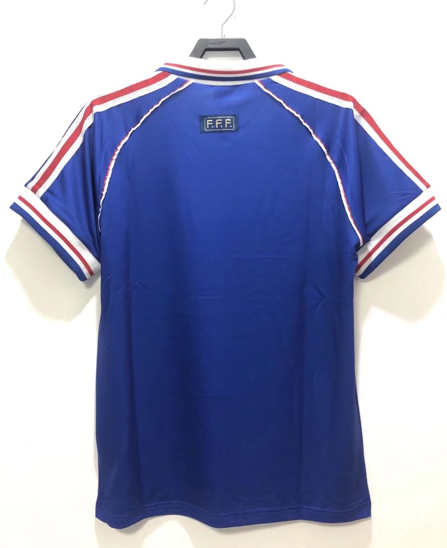 Maglia home squadra di Francia 1998 blu con gallo