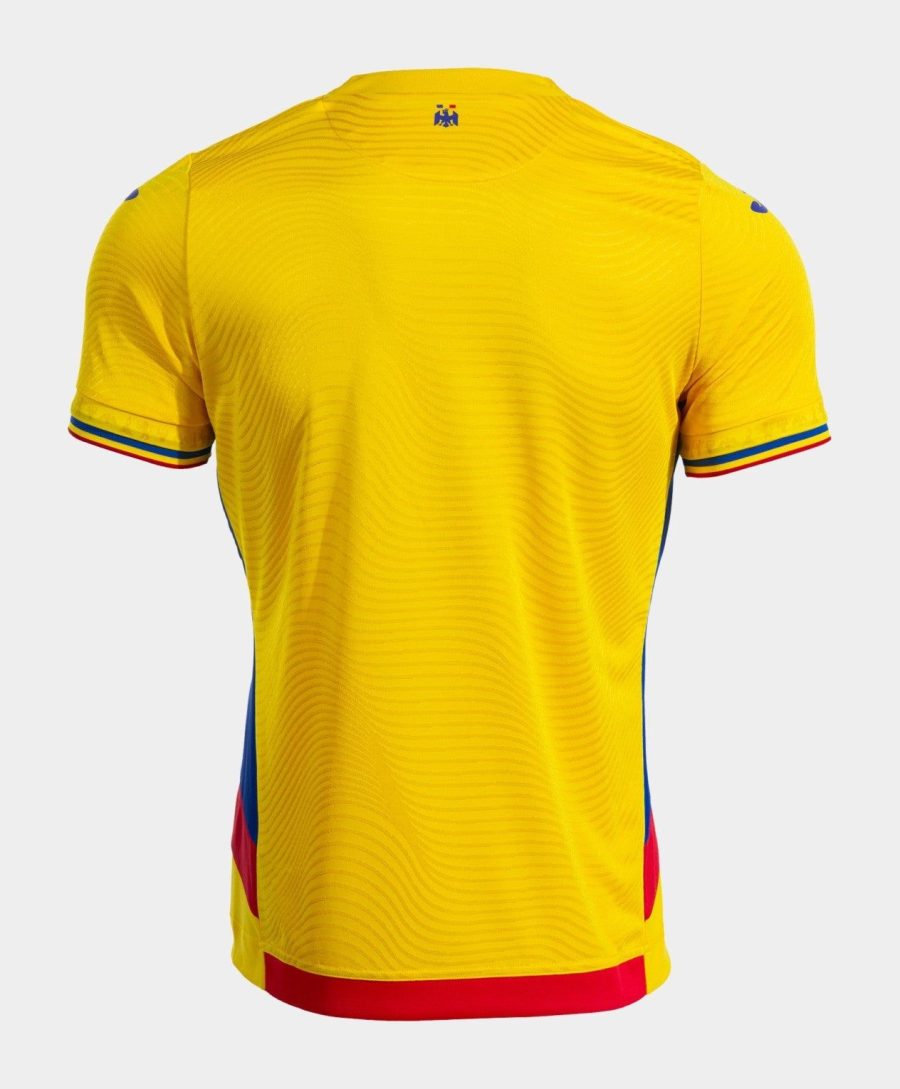 maillot-domicile-equipe-de-roumanie-saison-2025-rouge-jaune-bleu maglia Home squadra Romania stagione 2025 rossa gialla blu