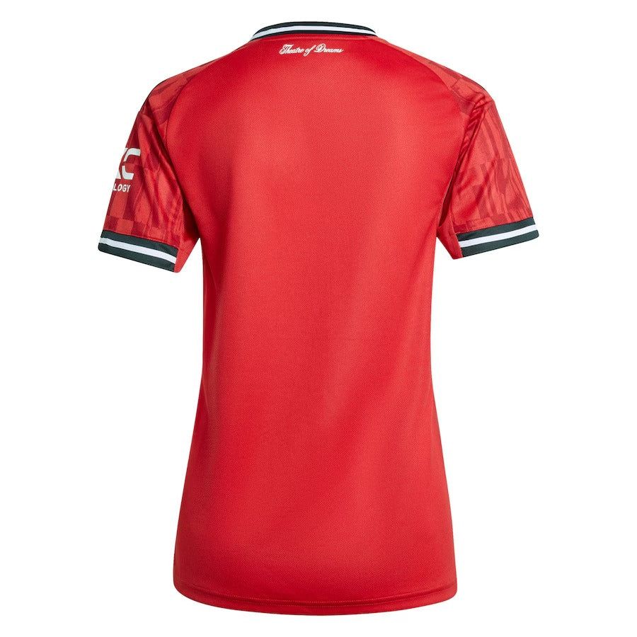 maillot-domicile-femme-manchester-united-saison-2025-2026-rouge Maglia home donna Manchester United stagione 2025 2026 rossa
