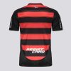 maillot-domicile-flamengo-saison-deux-mille-vingt-cinq-rouge-et-noir-avec-ecusson-du-club maglia Home Flamengo stagione duemilaventicinque rossa e nera con stemma del club