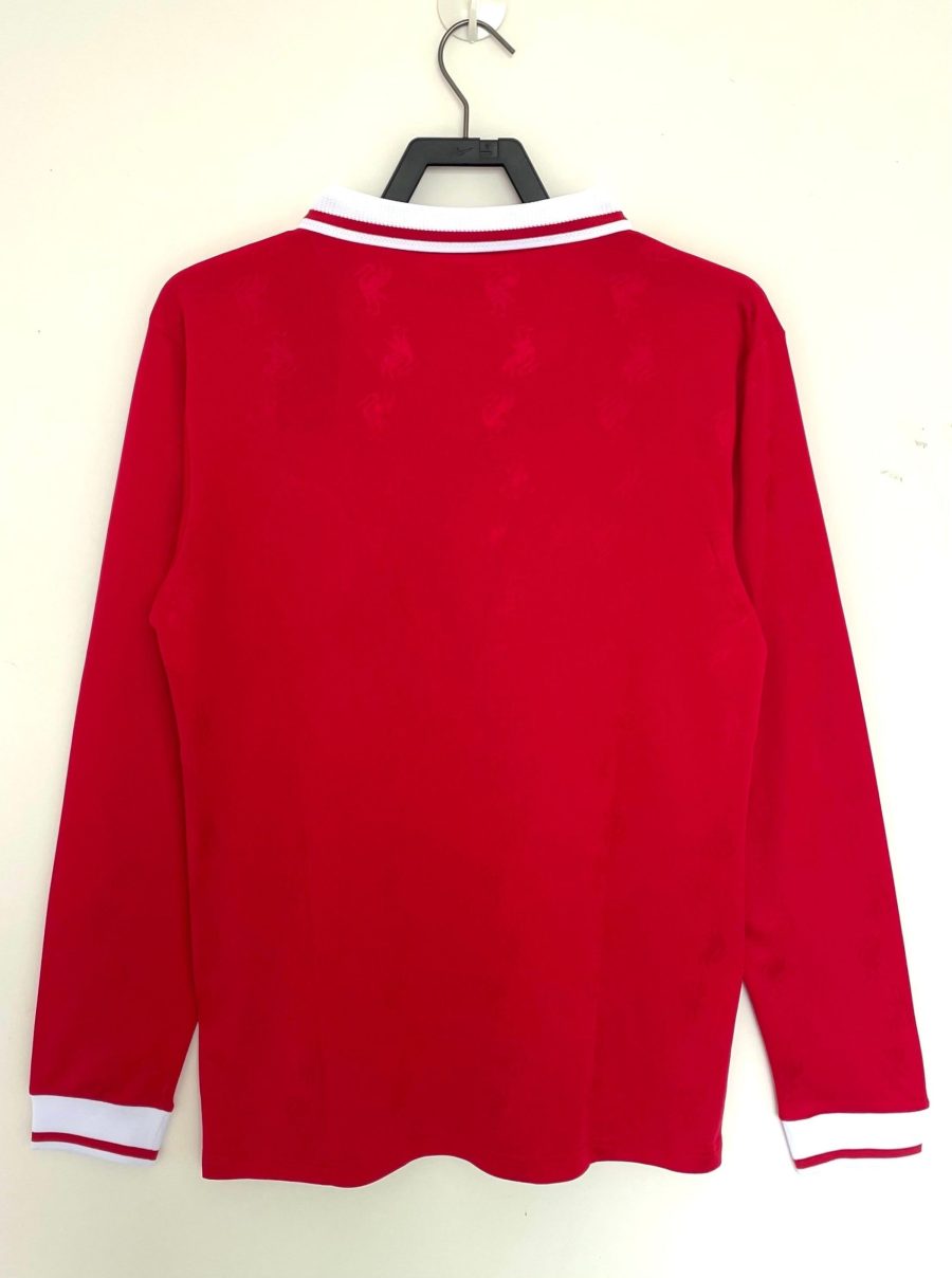 maillot-domicile-liverpool-fc-manches-longues-saison-1996-1997-vintage Maglia Home Liverpool FC maniche lunghe stagione 1996 1997 vintage