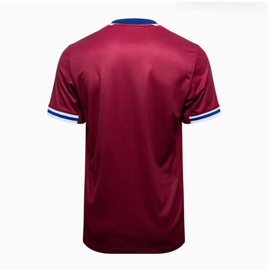 maillot-domicile-norvege-2024-rouge-de-l-equipe-nationale-de-football maglia home Norvegia 2024 rossa della squadra nazionale di calcio
