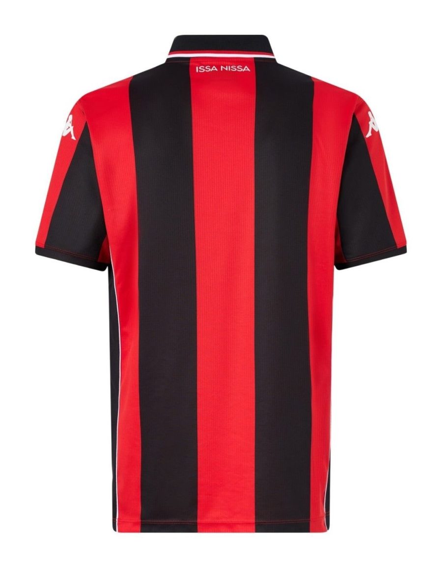 maglia Home OGC Nice stagione 2025 2026 rossa e nera per tifosi del gym