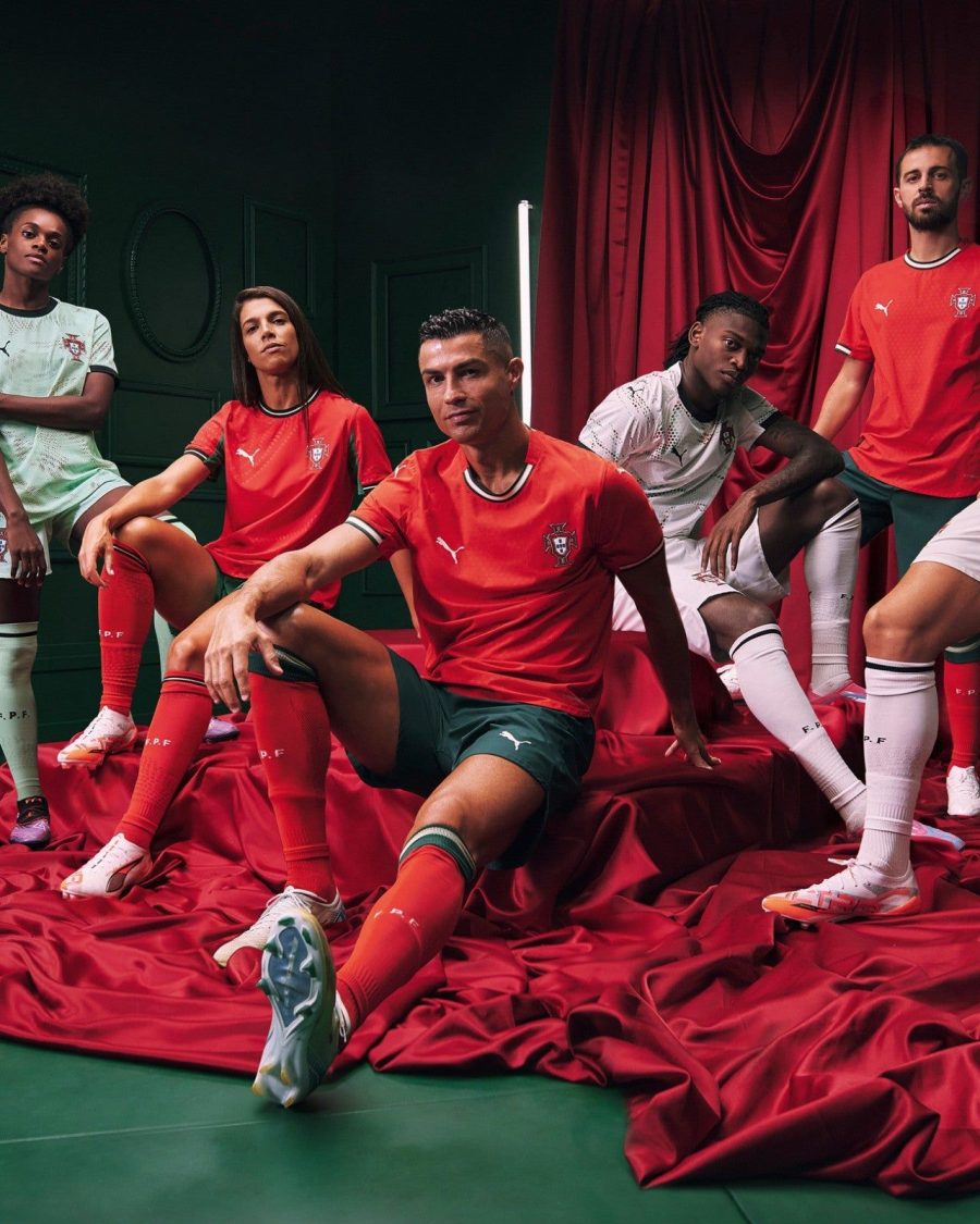 maglia Home Portogallo stagione duemilaventicinque rossa e verde