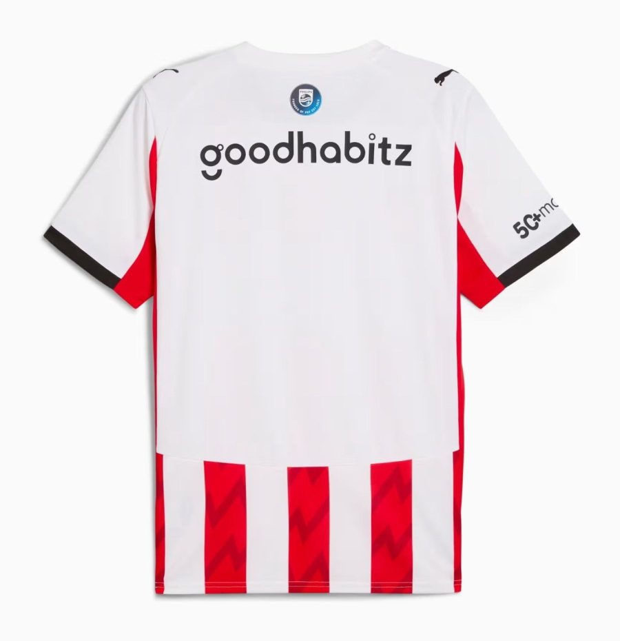 maillot-domicile-psv-eindhoven-saison-2025-2026-tenue-officielle-football Maglia home PSV Eindhoven stagione 2025 2026 divisa ufficiale calcio