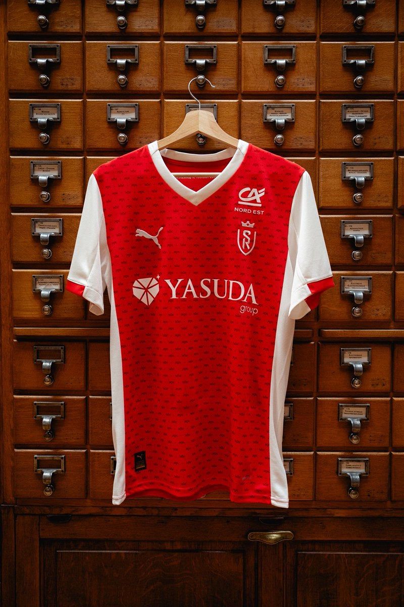 Maglia home Stade de Reims stagione 2025 2026