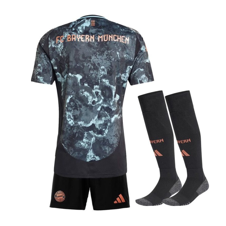 maglia bambino Bayern Monaco away stagione duemilaventiquattro duemilaventicinque