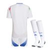 maillot-enfant-italie-exterieur-2024-bleu-pour-tenue-de-football maglia bambino italia away 2024 blu per tenuta di calcio