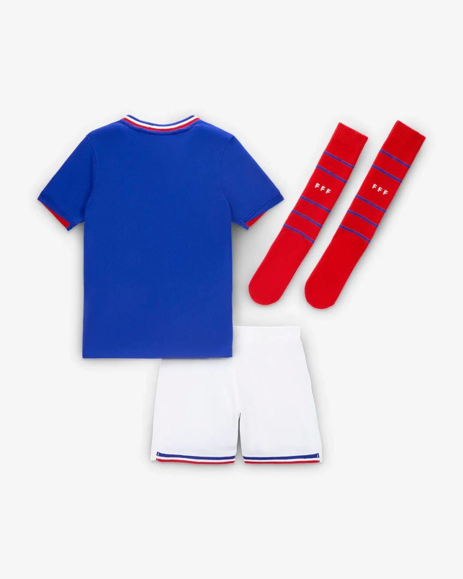 maglia squadra di francia bambino home stagione duemilaventiquattro tenuta ufficiale