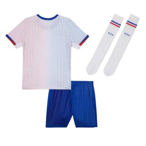 maglia squadra di Francia bambino tenuta away stagione duemilaventiquattro