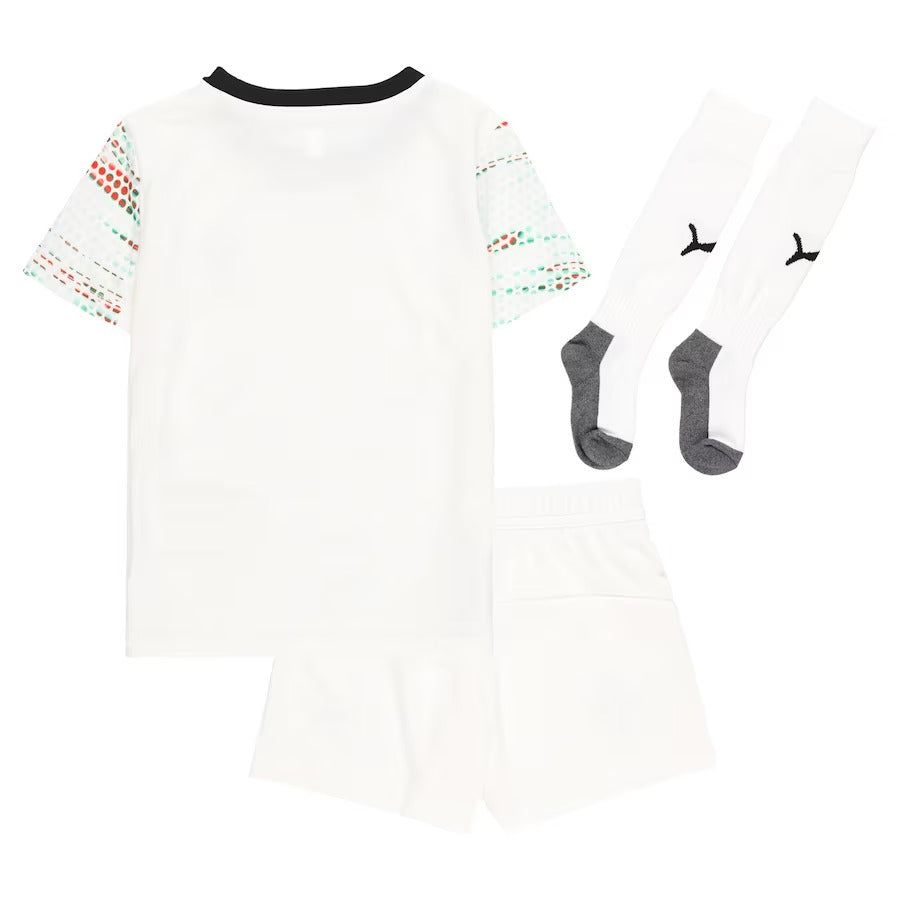 maglia esterna bambino Portogallo 2025 tenuta calcio rossa e verde