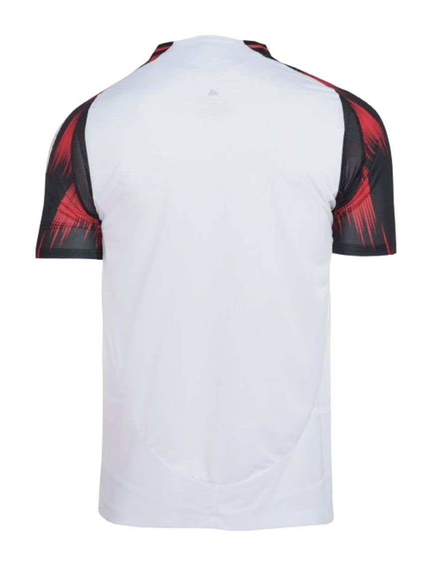 maillot-exterieur-flamengo-saison-2025-tenue-officielle-rouge-noir-football maglia trasferta Flamengo stagione 2025 tenuta ufficiale rosso nero calcio
