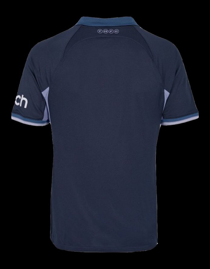 maillot-exterieur-tottenham-hotspur-saison-deux-mille-vingt-trois-deux-mille-vingt-quatre-blanc-et-bleu-marine Maglia away Tottenham Hotspur stagione duemilaventitre duemilaventiquattro bianco e blu marino