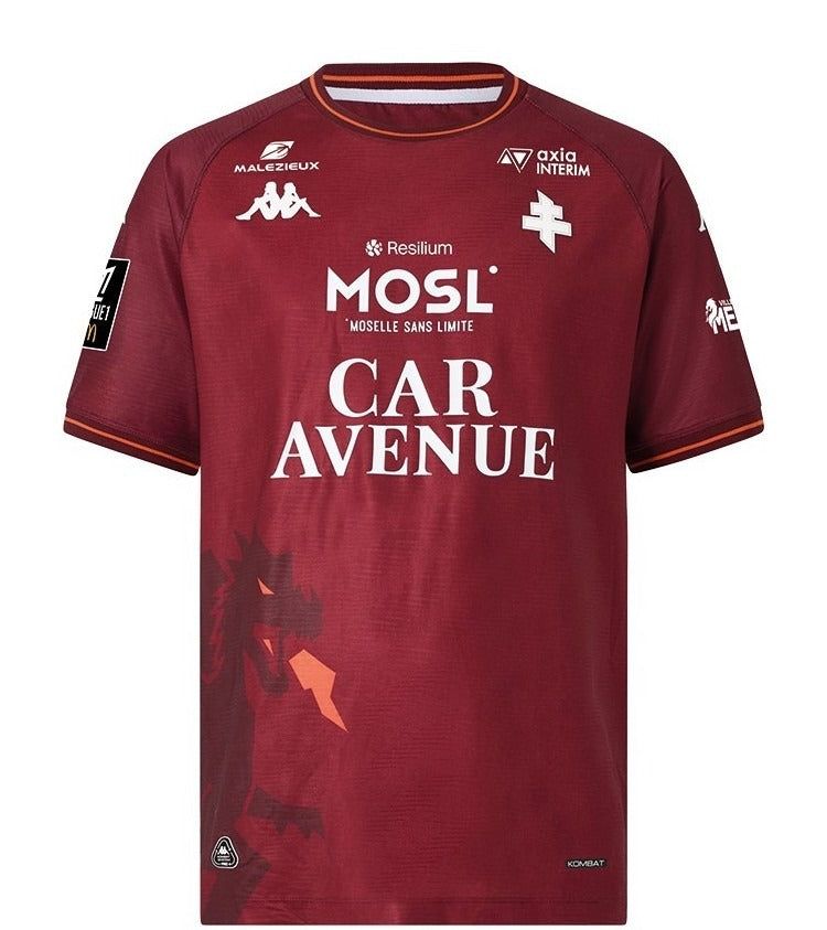 maillot-fc-metz-domicile-20252026 maglia fc metz home 20252026