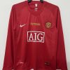 MAILLOT MANCHESTER UNITED MANCHES LONGUES DOMICILE 20072008