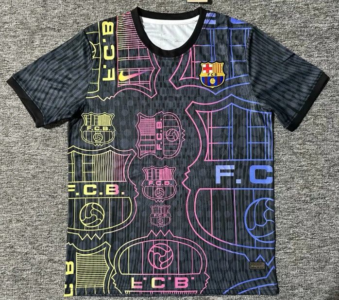 Maglia pre partita FC Barcelona stagione 2025 2026 allenamento ufficiale