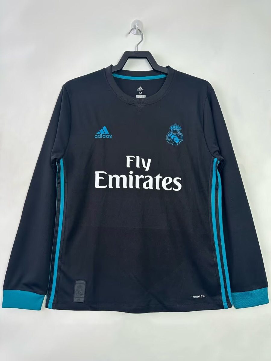 MAGLIA REAL MADRID MANICHE LUNGHE HOME 20172018