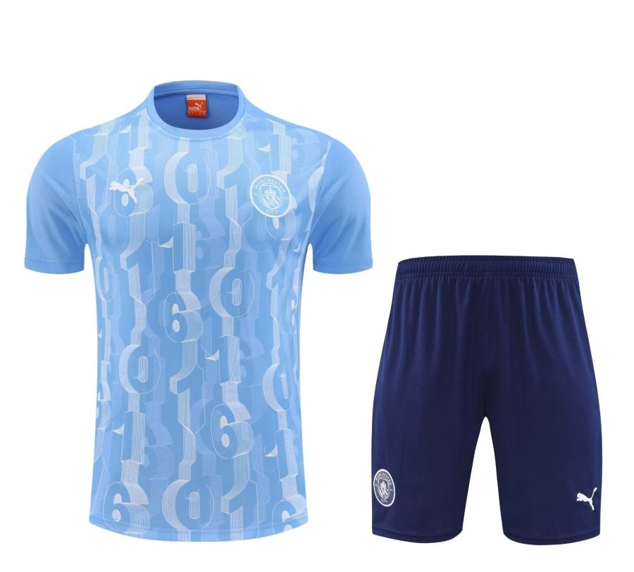 maillot-short-manchester-city-20242025 MAGLIA + PANTALONCINI MANCHESTER CITY 20242025