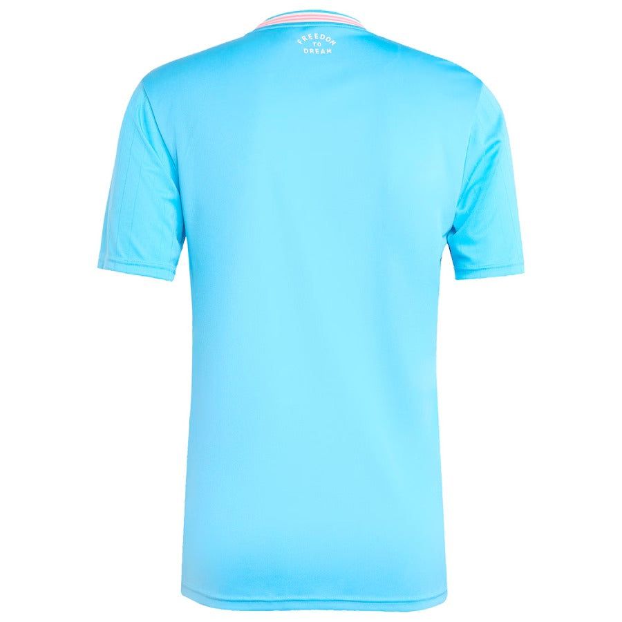 maglia third Inter Miami stagione 2025 tenuta away rosa nera adidas