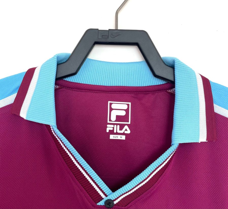 maillot-west-ham-united-retro-bordeaux-et-bleu maglia West Ham United retro bordeaux e blu