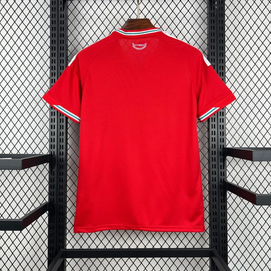 Divisa di calcio gallese maglia casa 2026 colore rosso