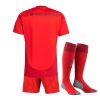 Tenuta bambino Bayern Monaco home stagione duemilaventiquattro duemilaventicinque maglia e pantaloncini