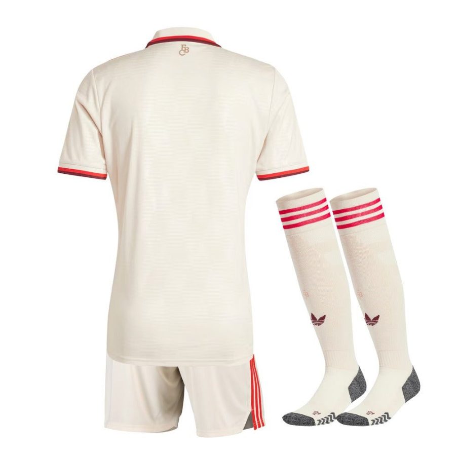 tenuta bambino Bayern Munich terza maglia stagione duemilaventiquattro duemilaventicinque