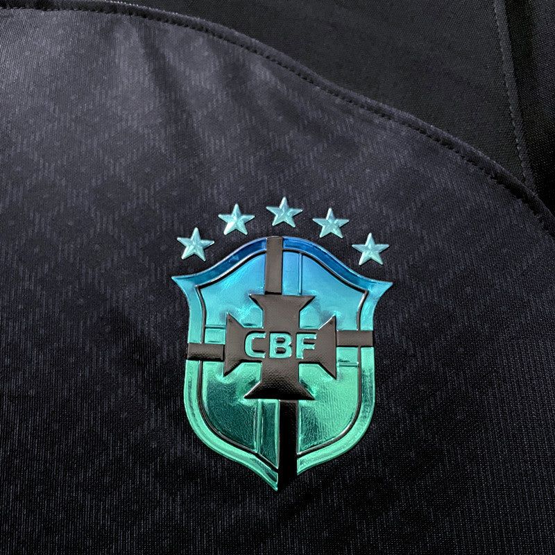 tenue-football-bresil-noire-edition-concept-pour-supporter Tenuta calcio Brasile nera edizione concept per tifoso