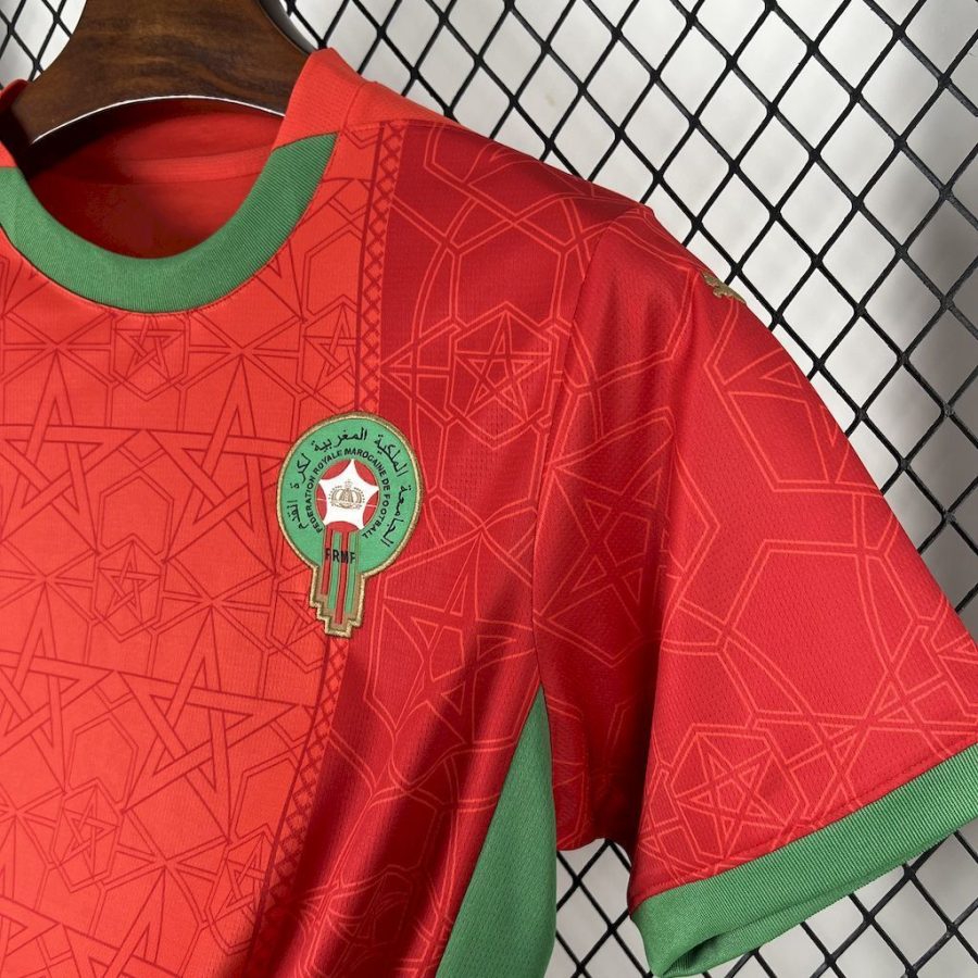 Tenuta ufficiale Marocco rosso e verde per sostenere i Leoni dell'Atlante