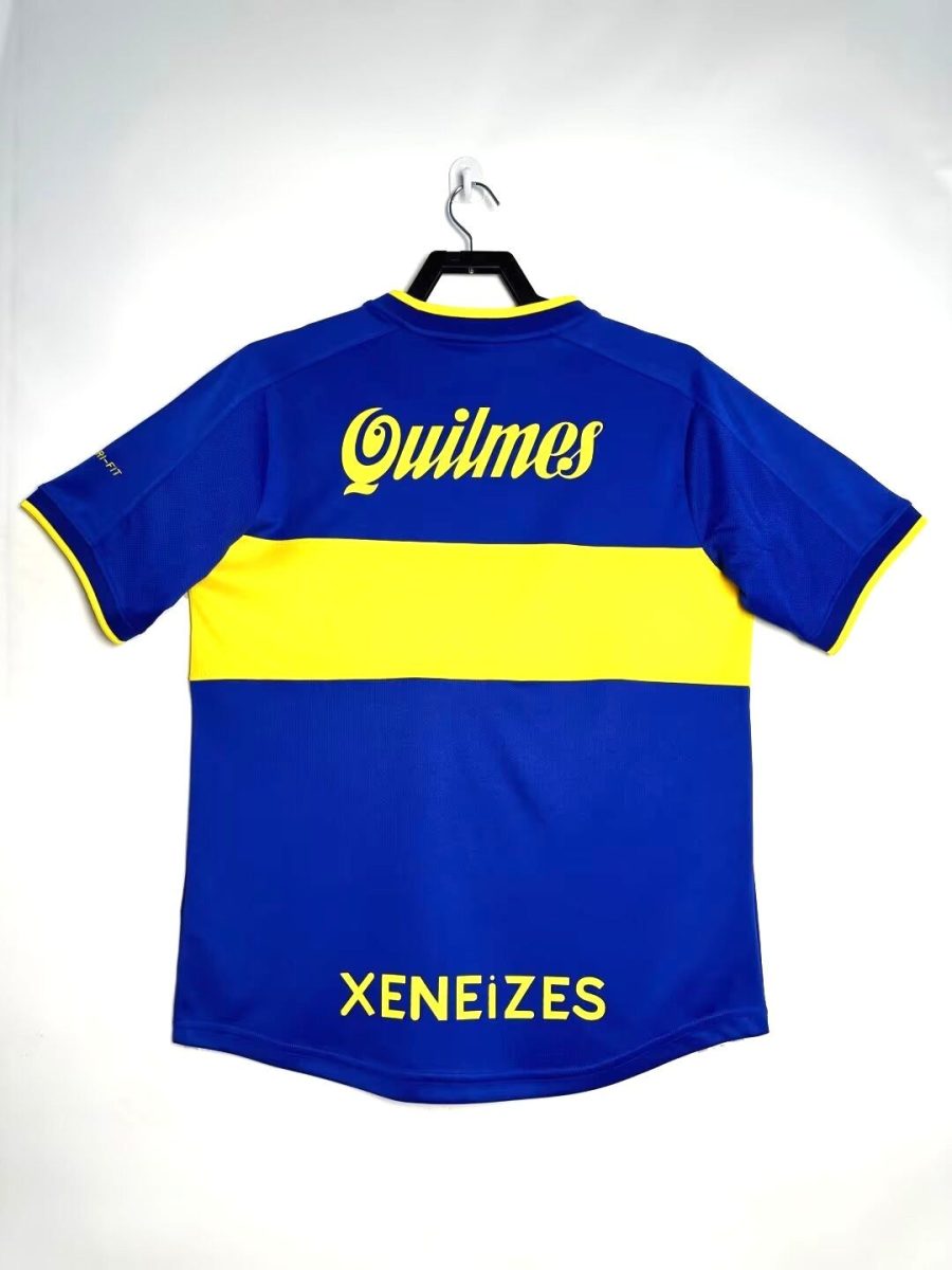 tenue-supporter-boca-juniors-maillot-maison-bleu-jaune Tenuta tifoso Boca Juniors maglia casa blu gialla