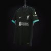 Tunica da calcio Liverpool modello away 2024 2025 per tifoso adulto