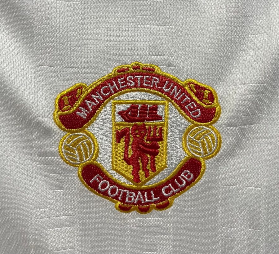 tunique-de-football-manchester-united-exterieur-collection-retro-1988-1989 Tunica da calcio Manchester United Away collezione retro 1988 1989