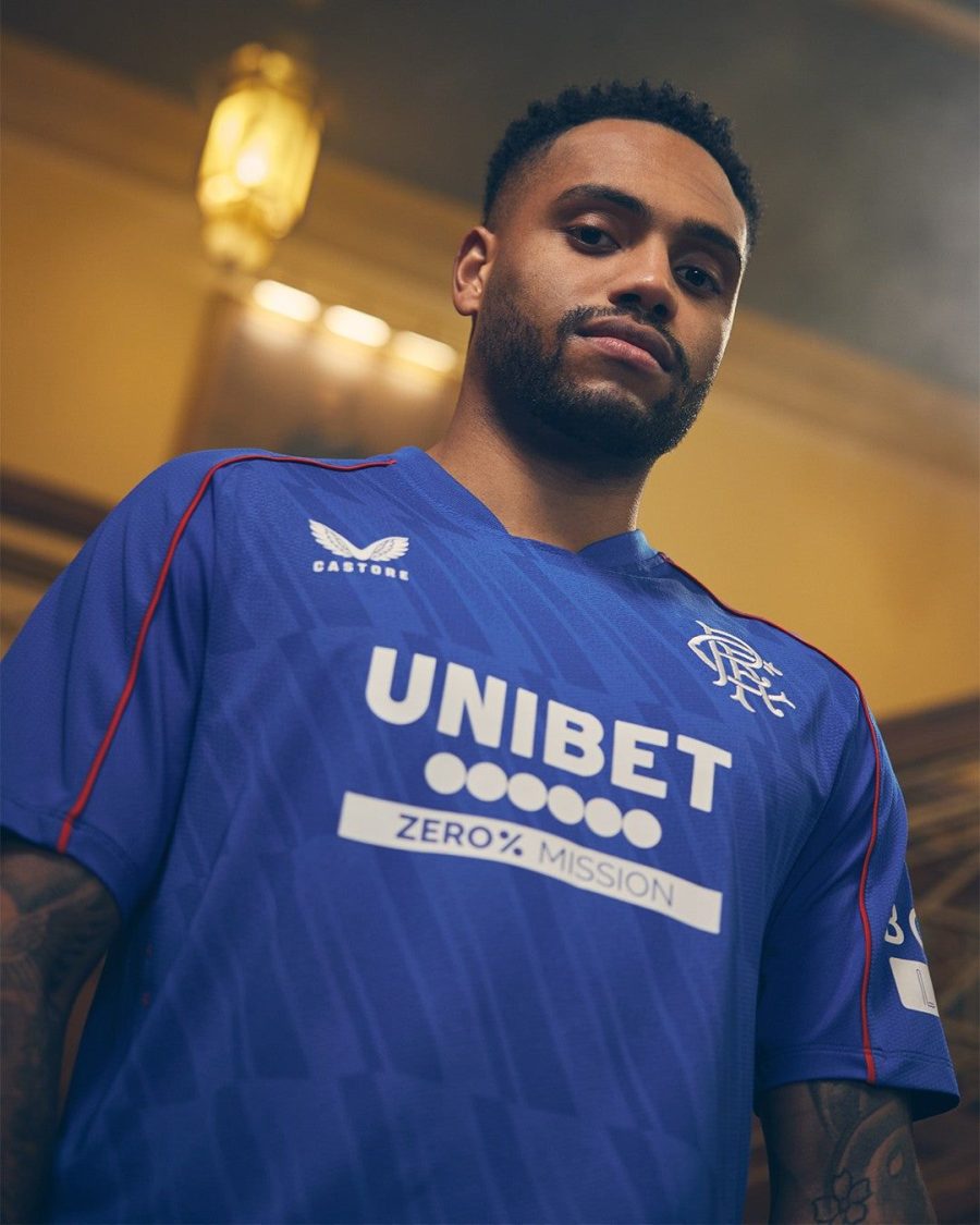 Tunica da calcio Rangers FC tenuta ufficiale Home 2024 2025