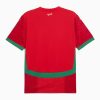 Tunica ufficiale selezione marocchina calcio versione home maniche corte con stemma