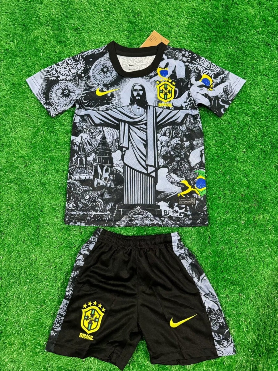 Maglia Brasile Bambino 24/25 Nero Speciale