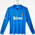 Maglia Napoli Home 1987-1988 Manica Lunga Retro