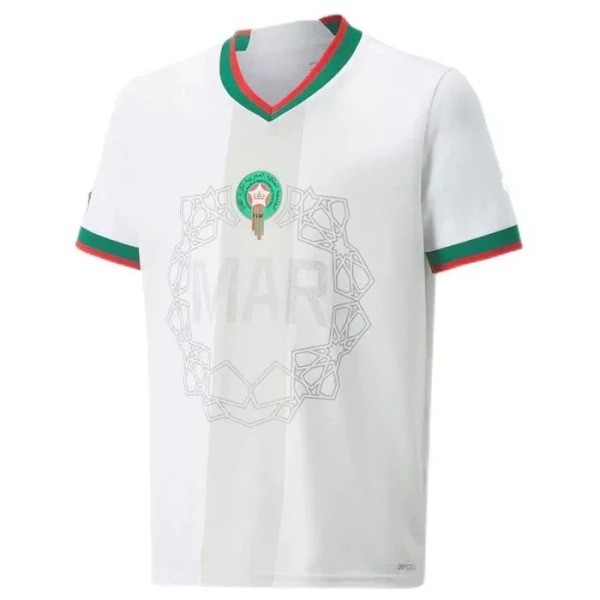 Maglia Marocco Away 2022 Mondiale Bianco