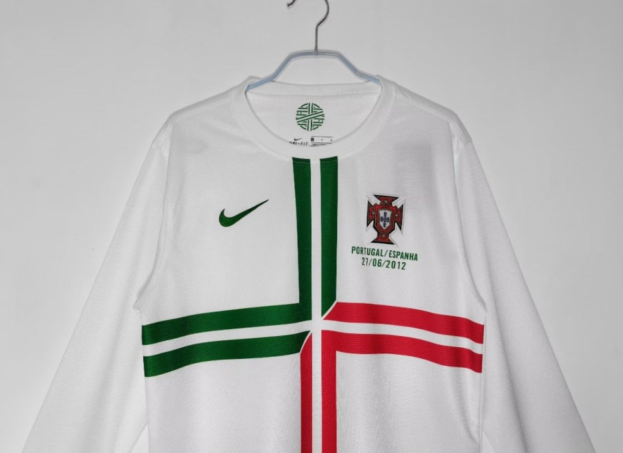Maglia Portogallo Away 2012 Maniche Lunghe