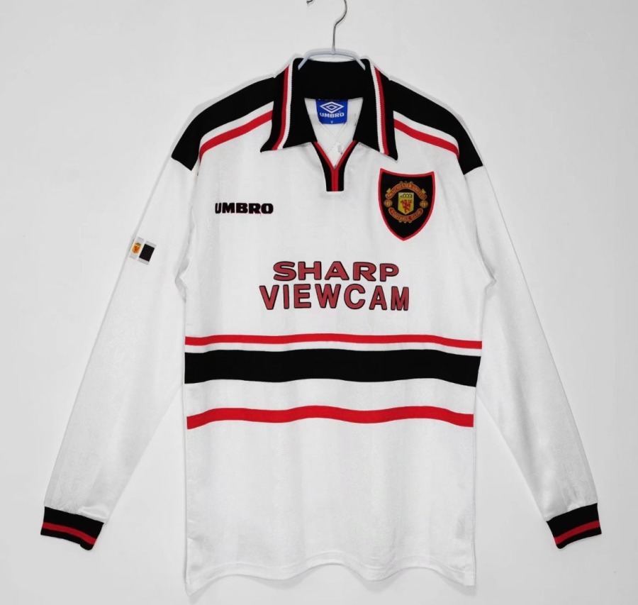 Maglia Manchester United 1998/99 Away Maniche Lunghe
