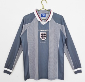 Maglia Inghilterra 1996 Away Maniche Lunghe