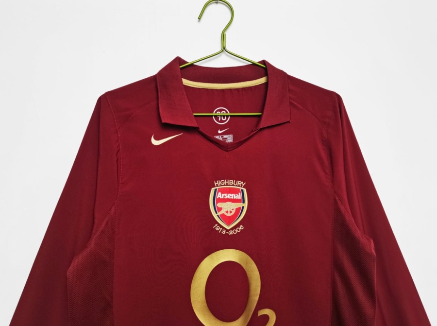 Maglia Arsenal 2005/06 Home Maniche Lunghe