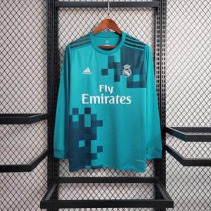 Maglia Real Madrid 2017-2018 Maniche Lunghe Retro