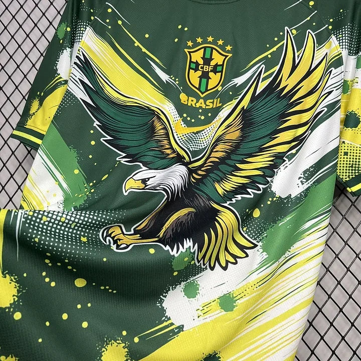 Maglia Brasile Concept Verde Giallo Aquila 2024-25