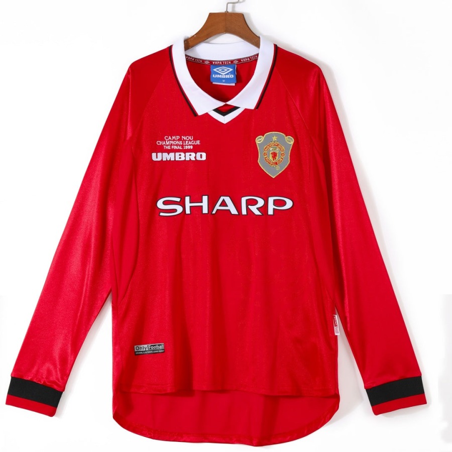 4f7f89bd1a6689a16426a4c4ee8b1746.jpg Maglia Manchester United Home 1999-2000 Maniche Lunghe