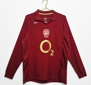 Maglia Arsenal 2005/06 Home Maniche Lunghe