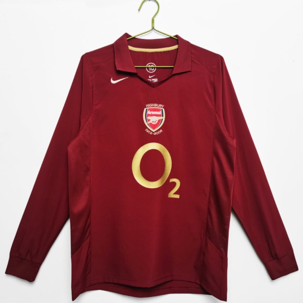 Maglia Arsenal 2005/06 Home Manica Lunga