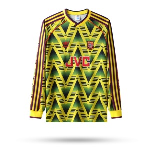 Maglia Arsenal 1992/93 Away Maniche Lunghe