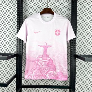 Maglia Brasile Concept Rosa & Bianco 2025-26