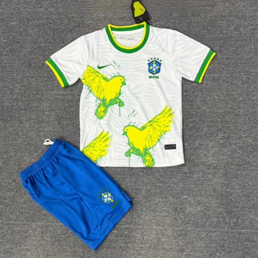 Maglia Brasile 25/26 Bambino Speciale Bird White